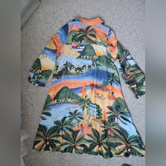 Farm Rio Midi Tropical Print Dress - Picture 4 of 7